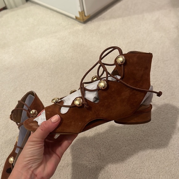 Rebecca Minkoff Kyla Ghillie Suede Sandal - Picture 5 of 5